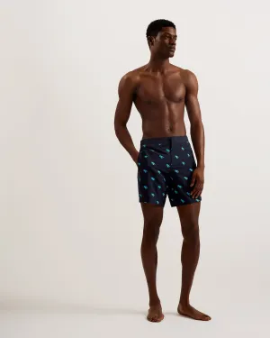 Lobta Embroidered Lobster Swimshort Navy