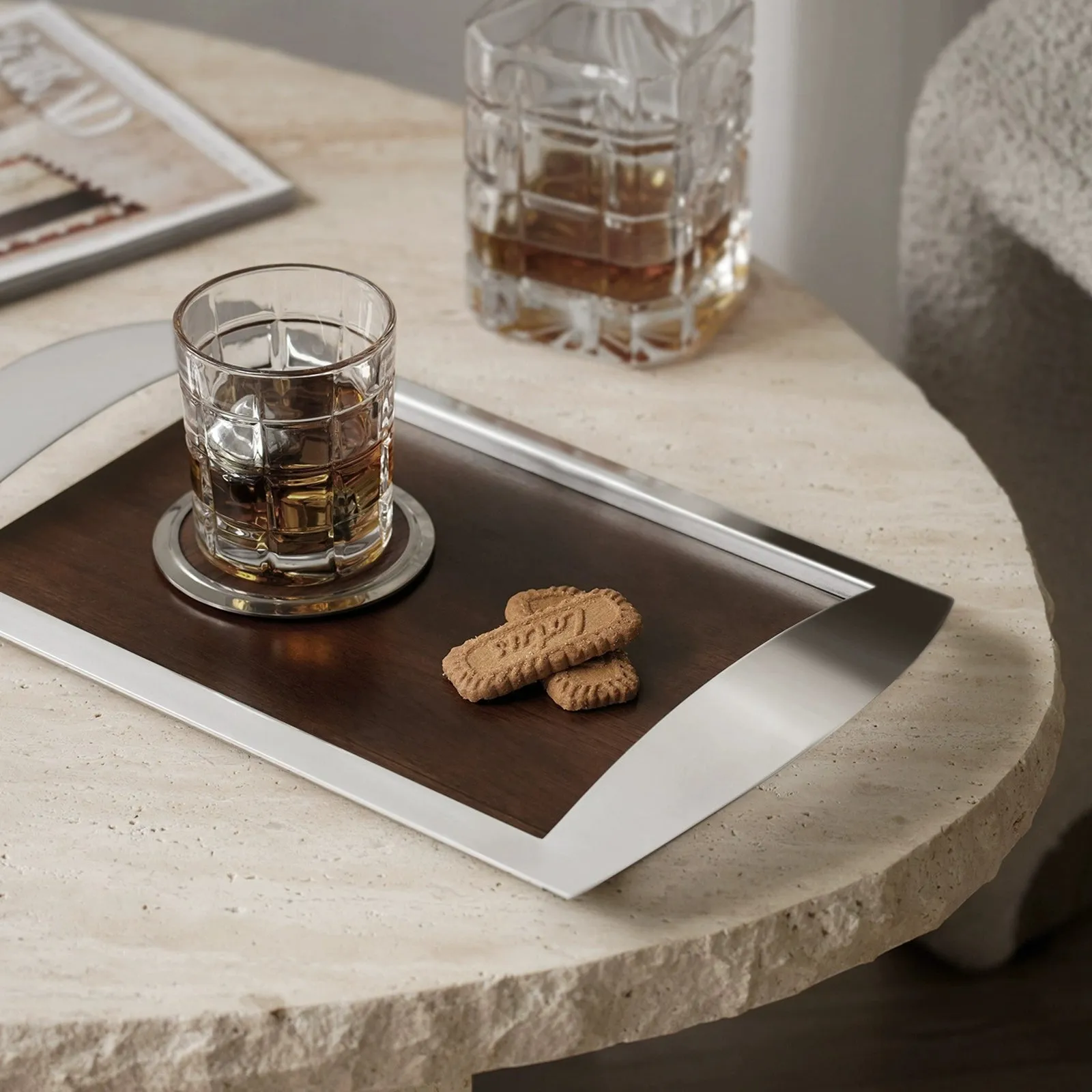 Luxury Walnut Wood Tray