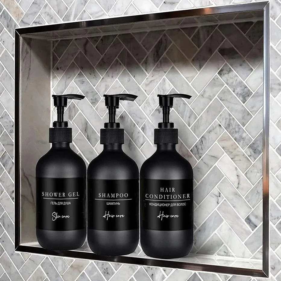 Modern Black Soap Dispenser: Stylish Bathroom Accessory