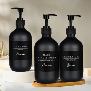 Modern Black Soap Dispenser: Stylish Bathroom Accessory