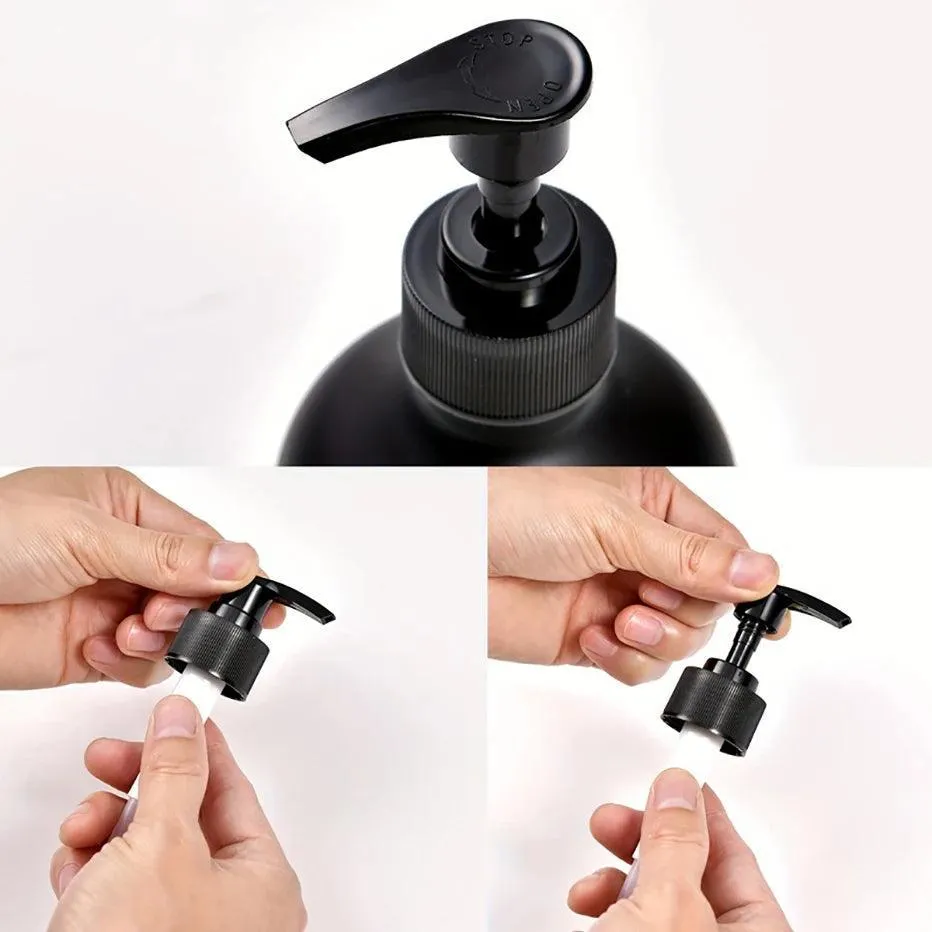 Modern Black Soap Dispenser: Stylish Bathroom Accessory