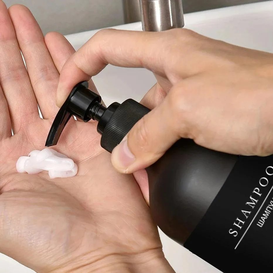 Modern Black Soap Dispenser: Stylish Bathroom Accessory