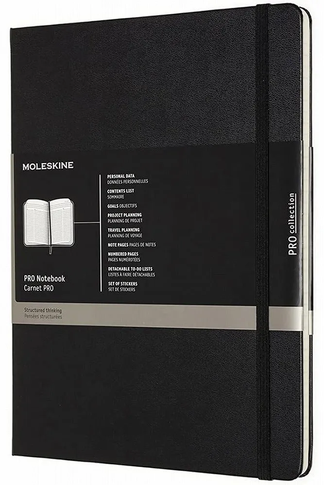 Moleskine Professional A4 Soft Cover Notebook Large Black