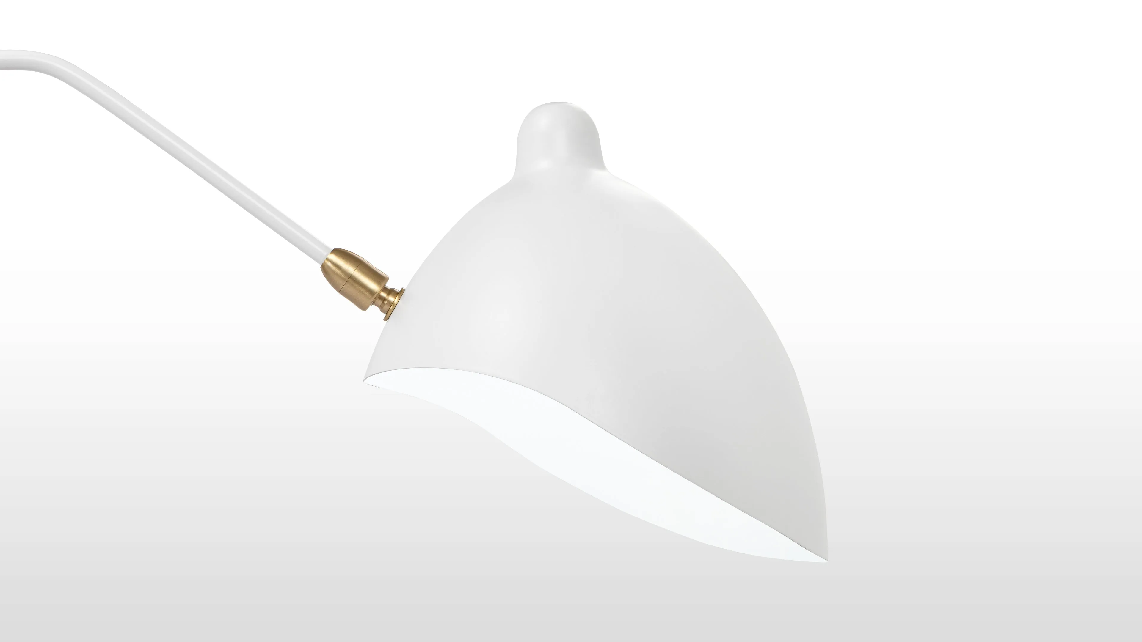 Mouille Ceiling - Mouille Ceiling Light, Six Arms, White, W110 in