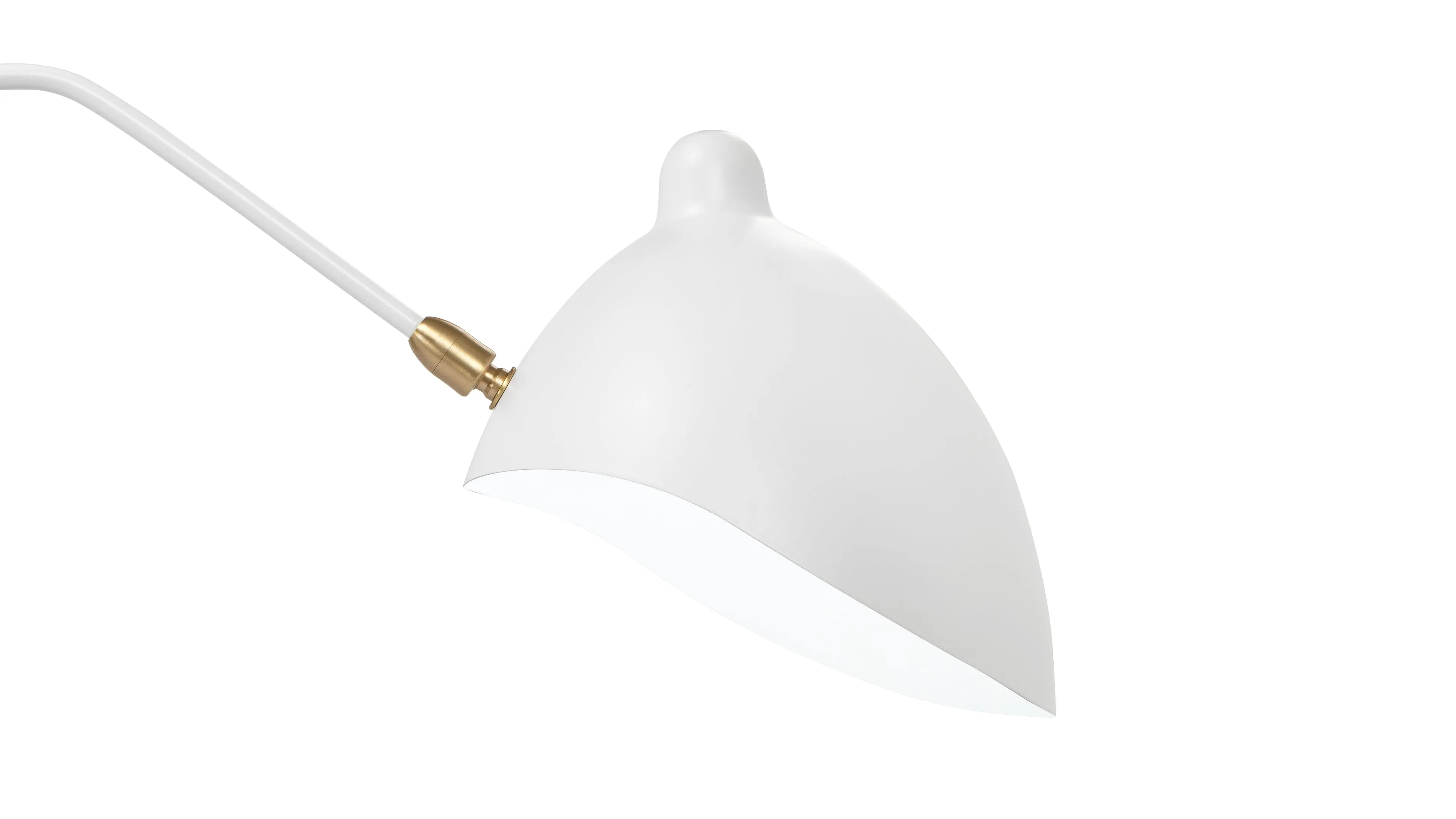 Mouille Ceiling - Mouille Ceiling Light, Six Arms, White, W110 in