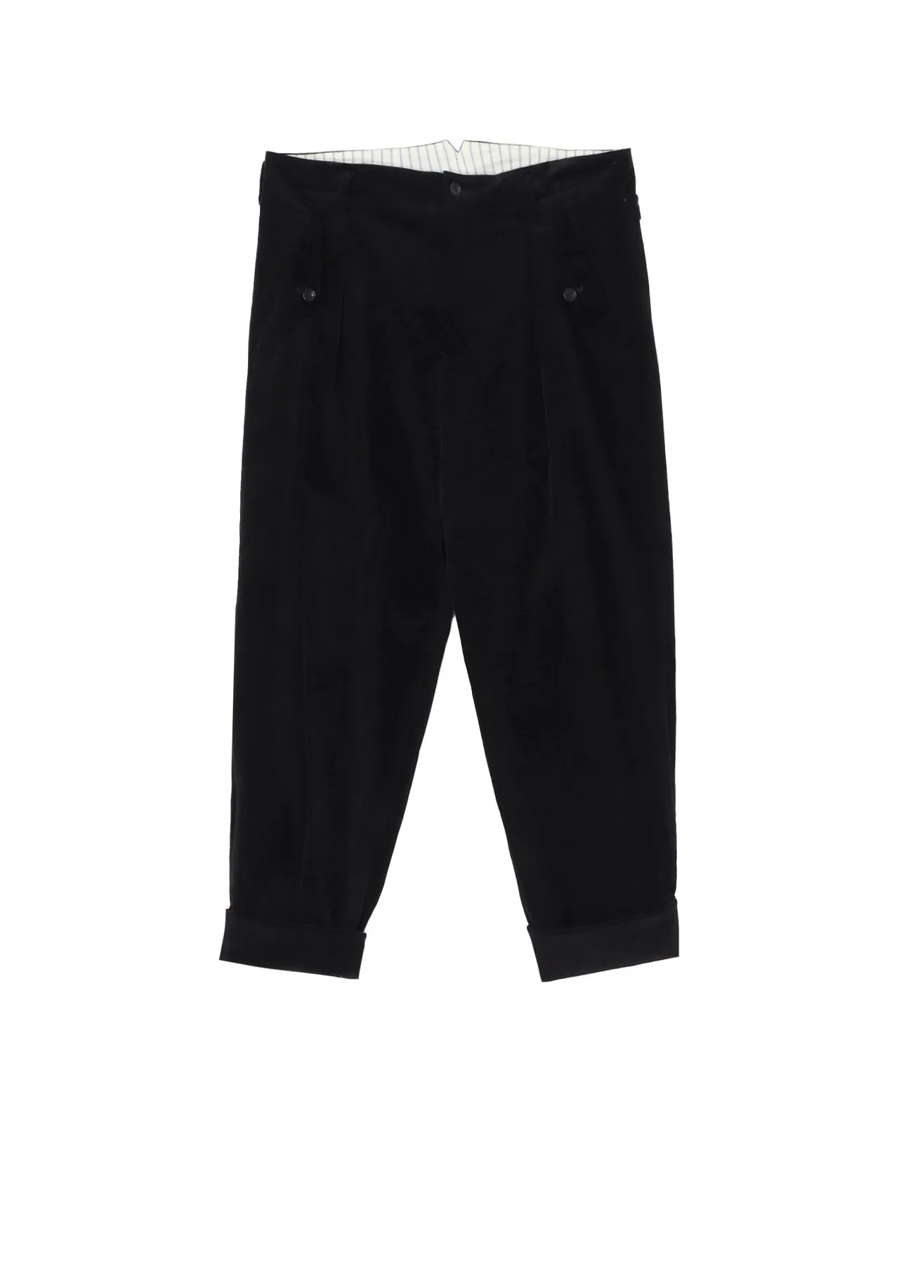 【PIECE UNIQUE/AOYAMA】51C VELVET BACK BELTED PANTS