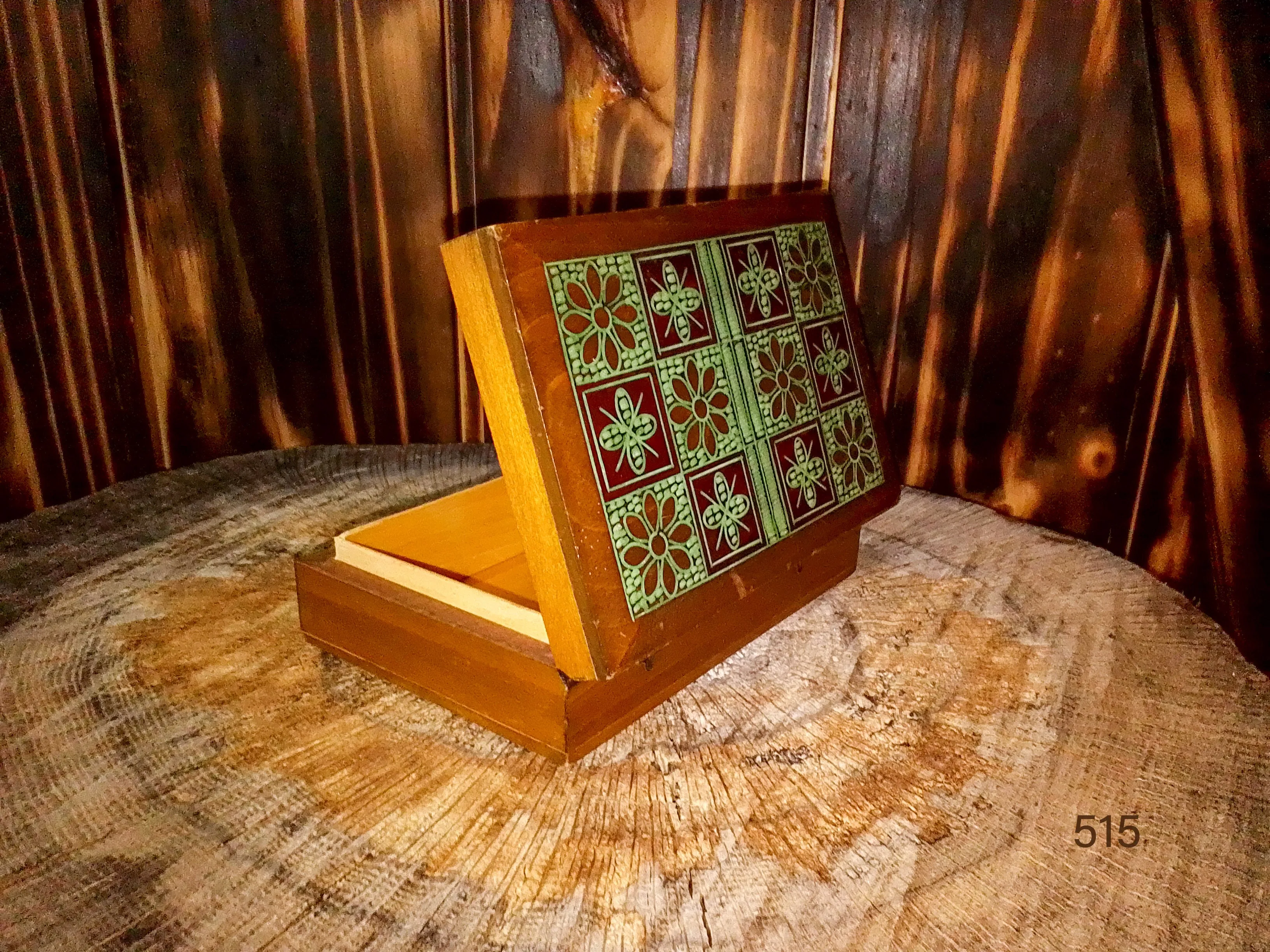 Polish Handcrafted Lindon wood keepsake trinket box