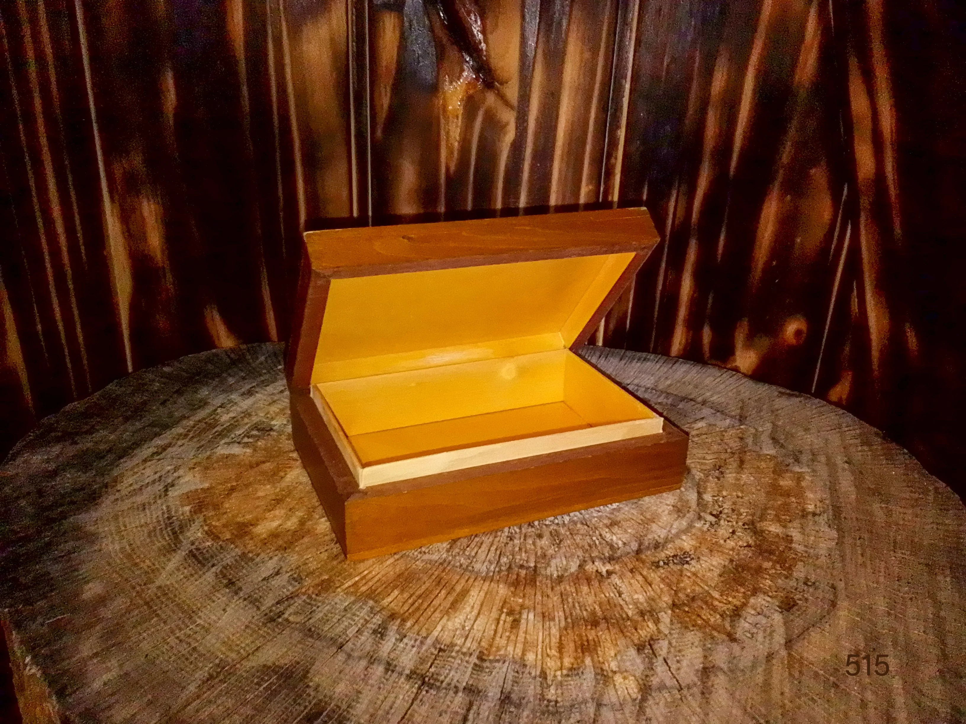 Polish Handcrafted Lindon wood keepsake trinket box