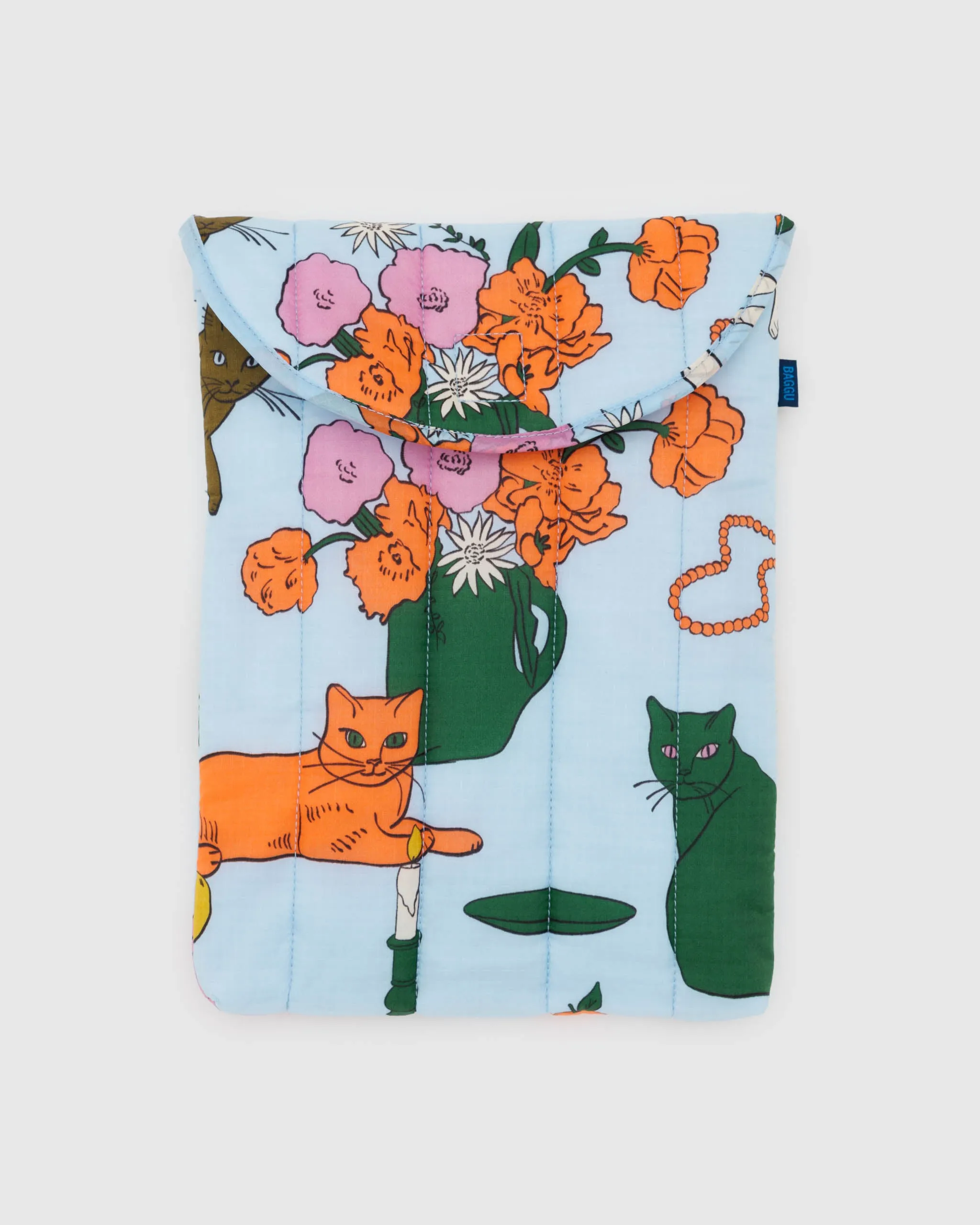 Puffy Laptop Sleeve 13/14" in Table Cats