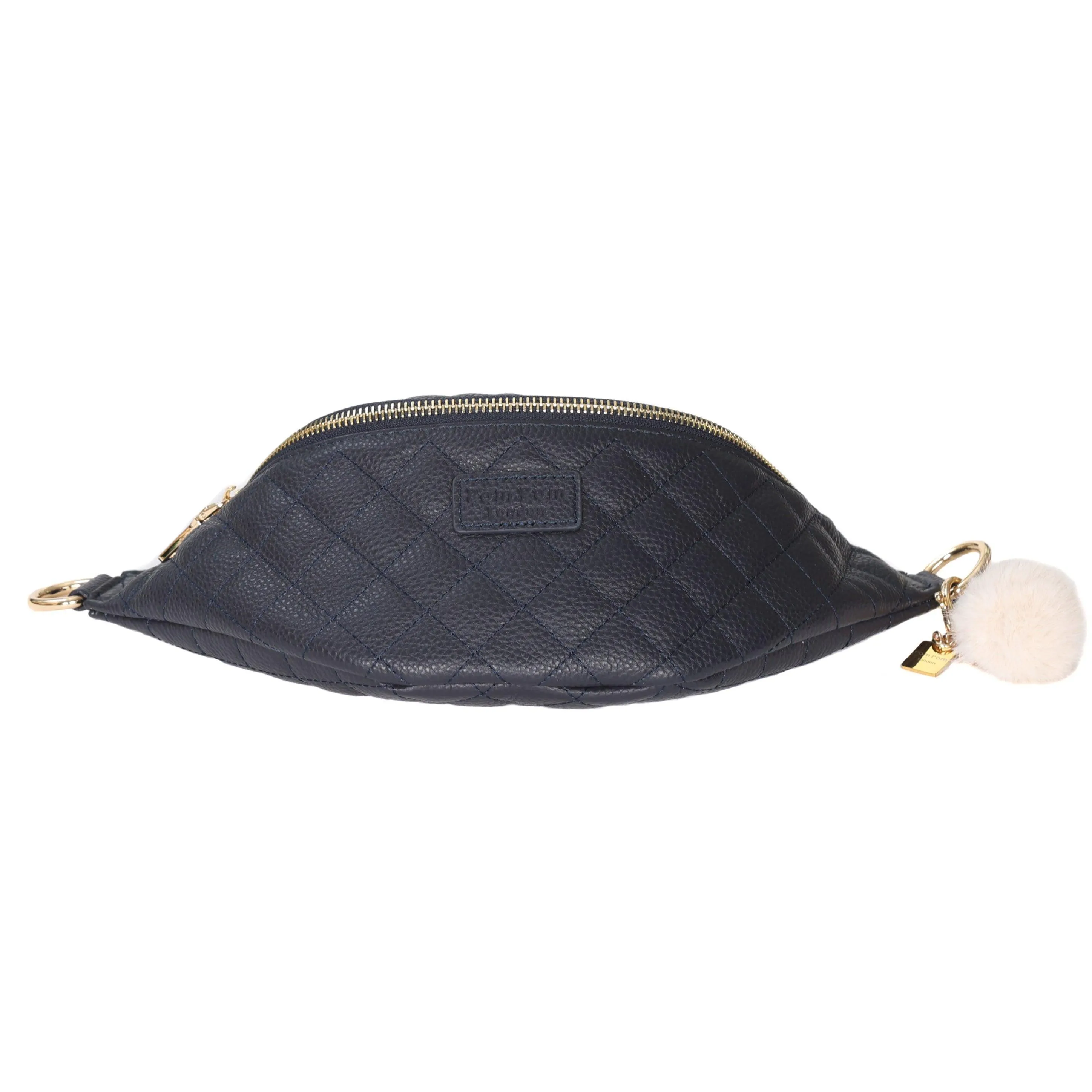 Quilted Bum Bag Navy & Accessories