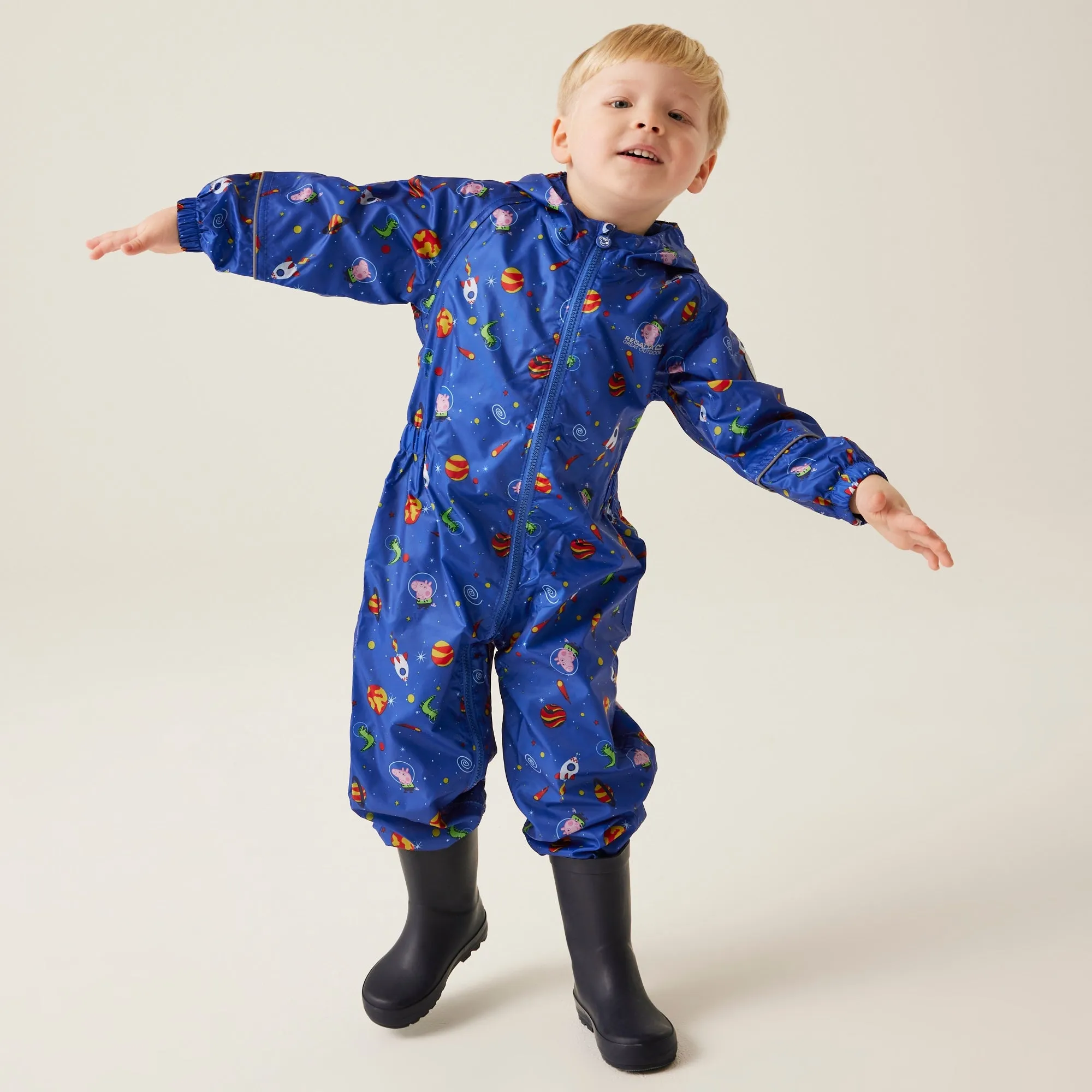 Regatta Kids' Peppa Pig Pobble Waterproof Puddle Suit