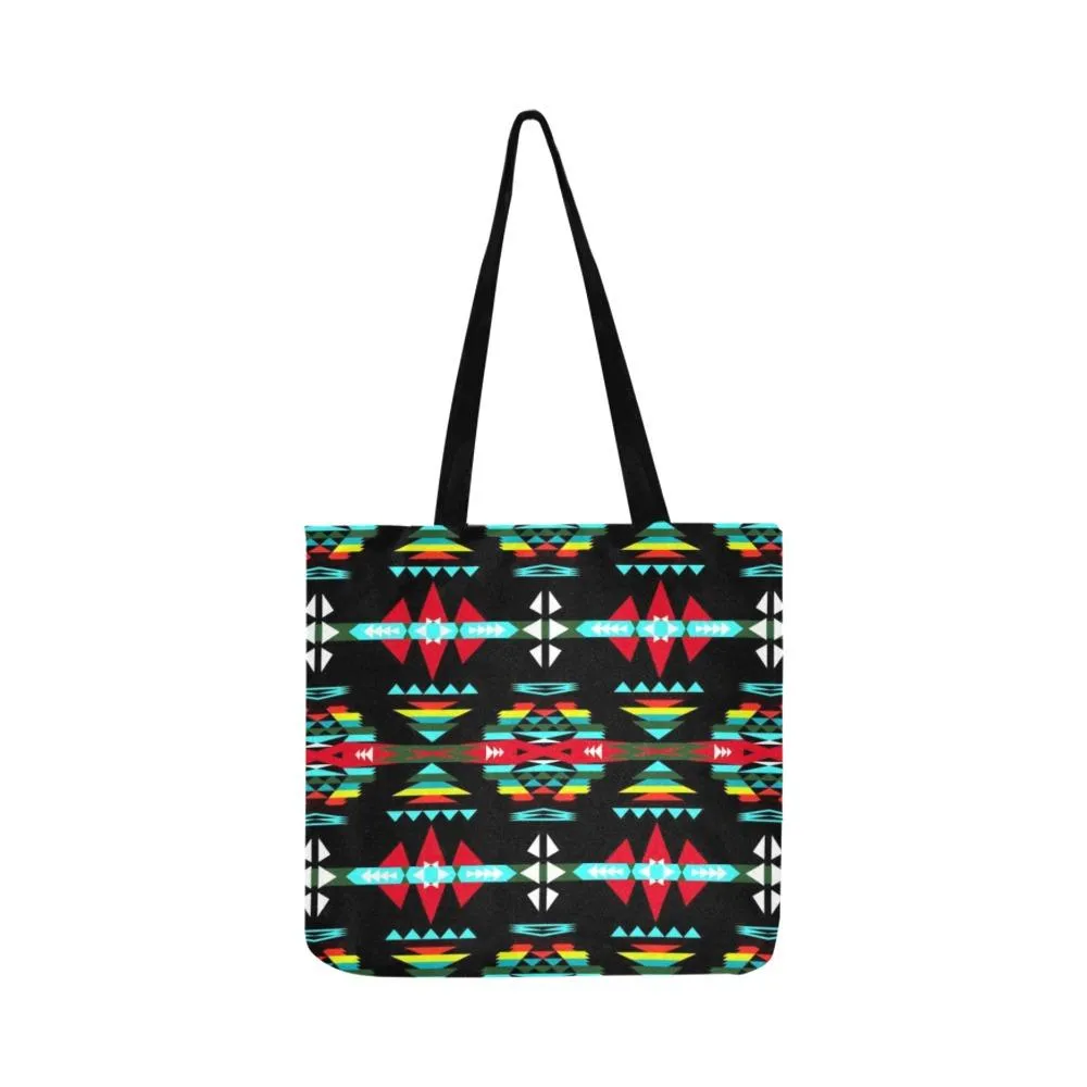 River Trail Sunset Reusable Shopping Bag (Two sides)