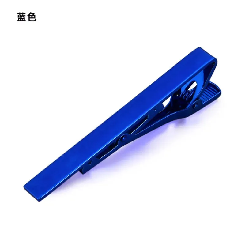 Tie Clip Fashion Style Ties for Men Metal Tone Simple Bar Clasp