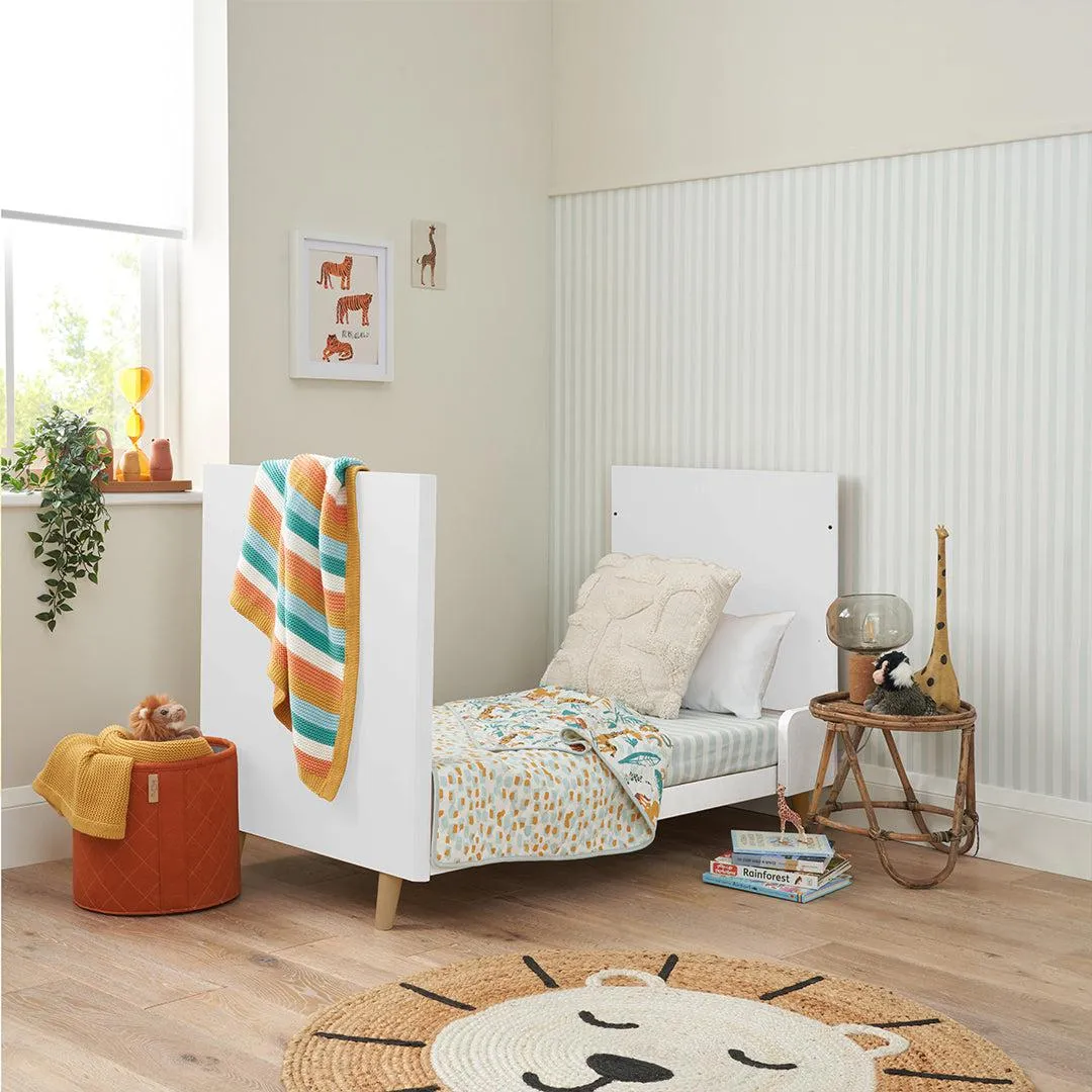 Tutti Bambini Fika Mini 2 Piece Room Set - White/Light Oak