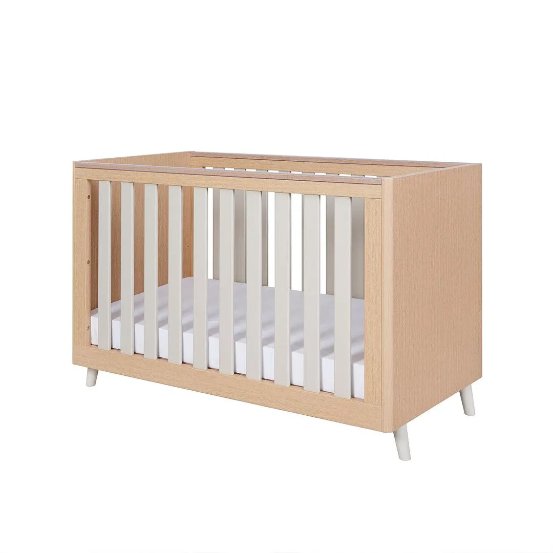 Tutti Bambini Fika Mini 3 Piece Room Set - Light Oak/White Sand