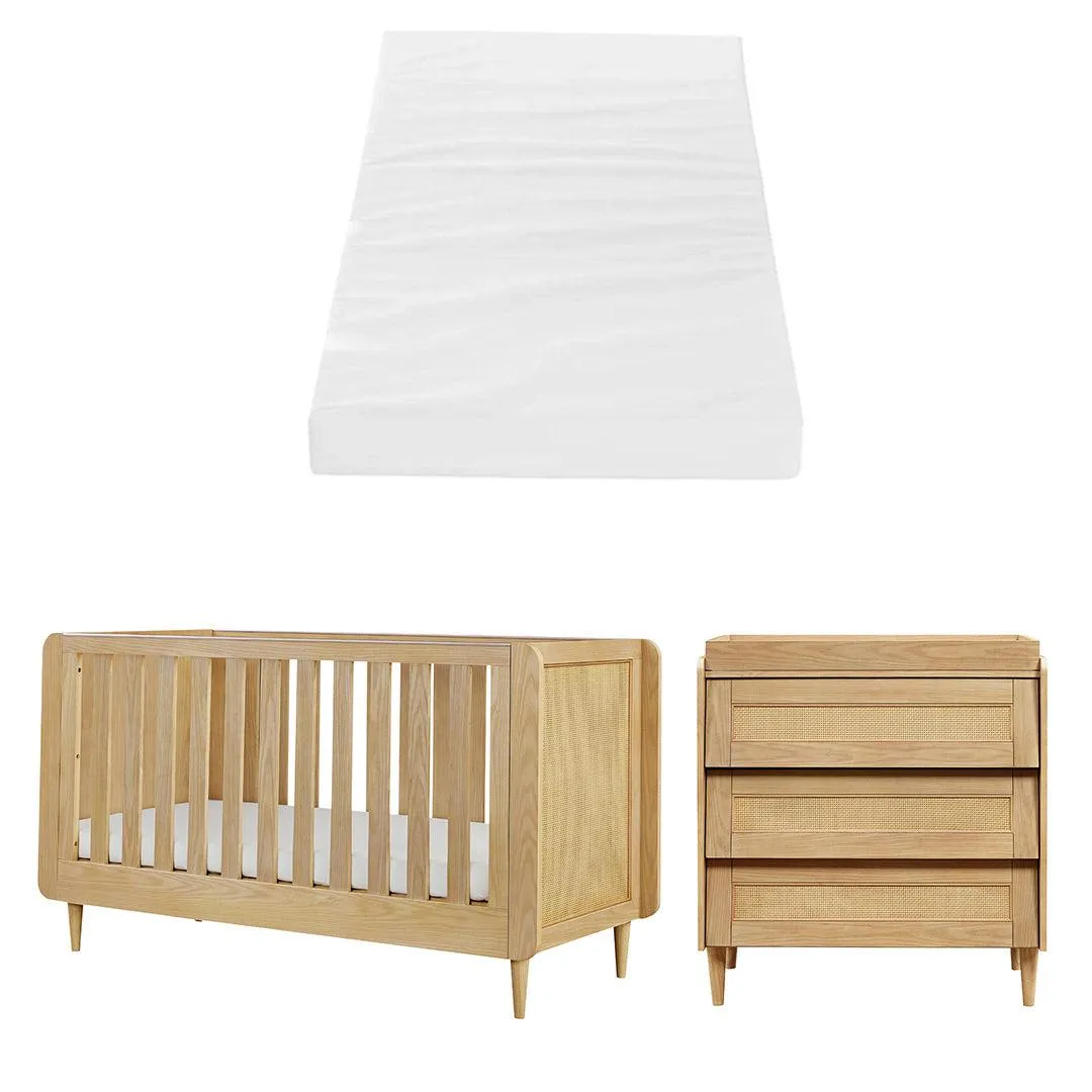 Tutti Bambini Japandi 2 Piece Room Set - Light Oak