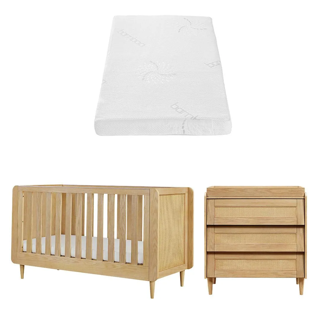 Tutti Bambini Japandi 2 Piece Room Set - Light Oak