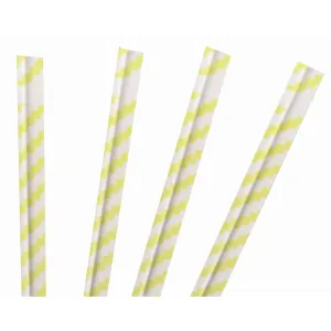 Twist Ties 7" Yellow Stripe