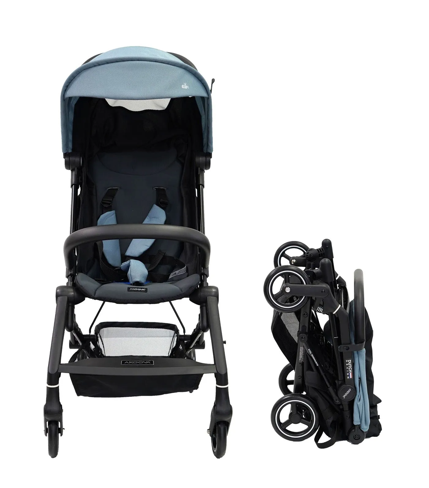 Waltz Cabin-Sized Lightweight Stroller Blue