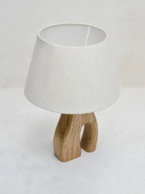 Westside Home Beige Abstract Design Table Lamp- Medium