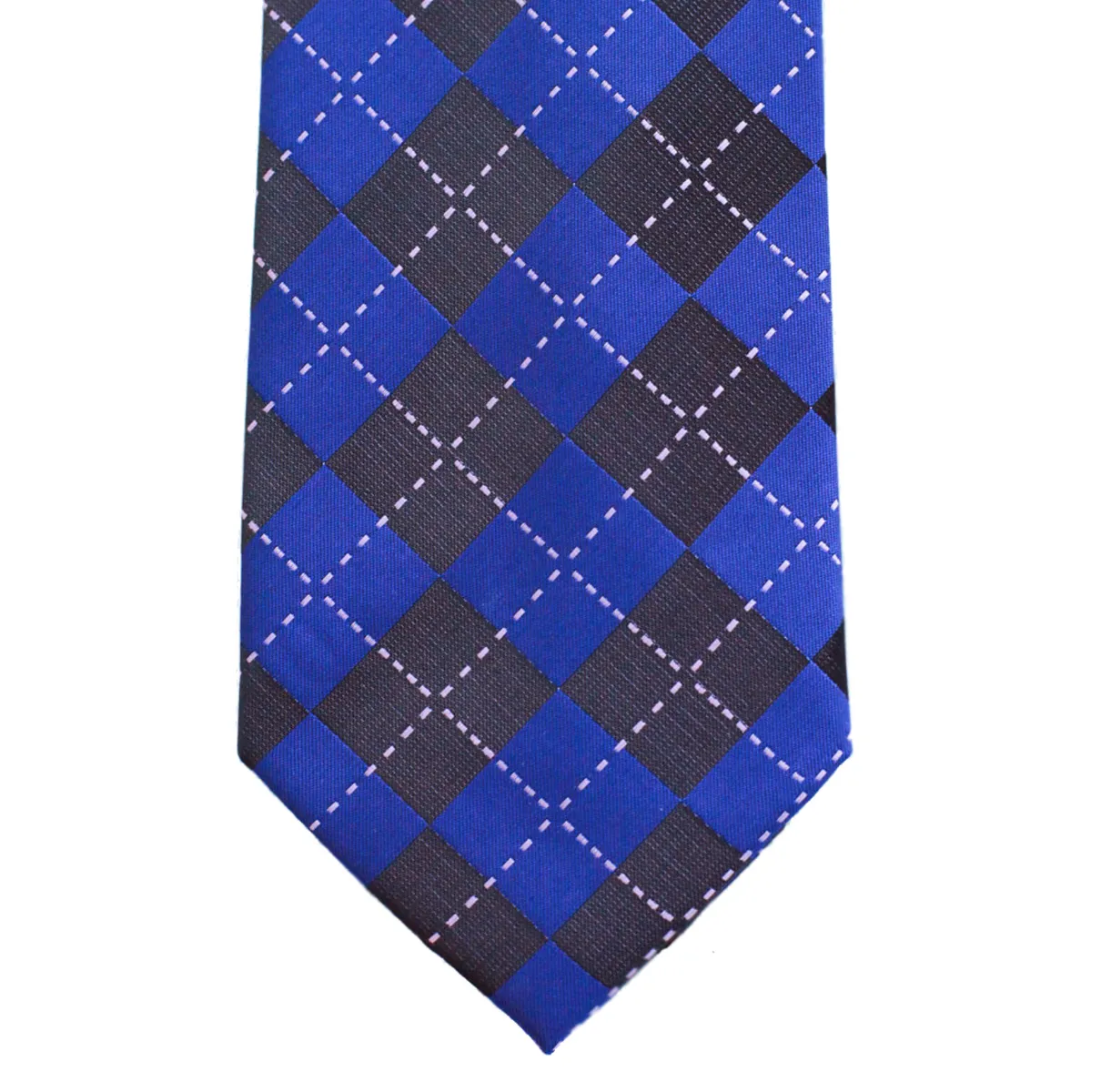 WF3 - Blue Argyle Standard Width Necktie