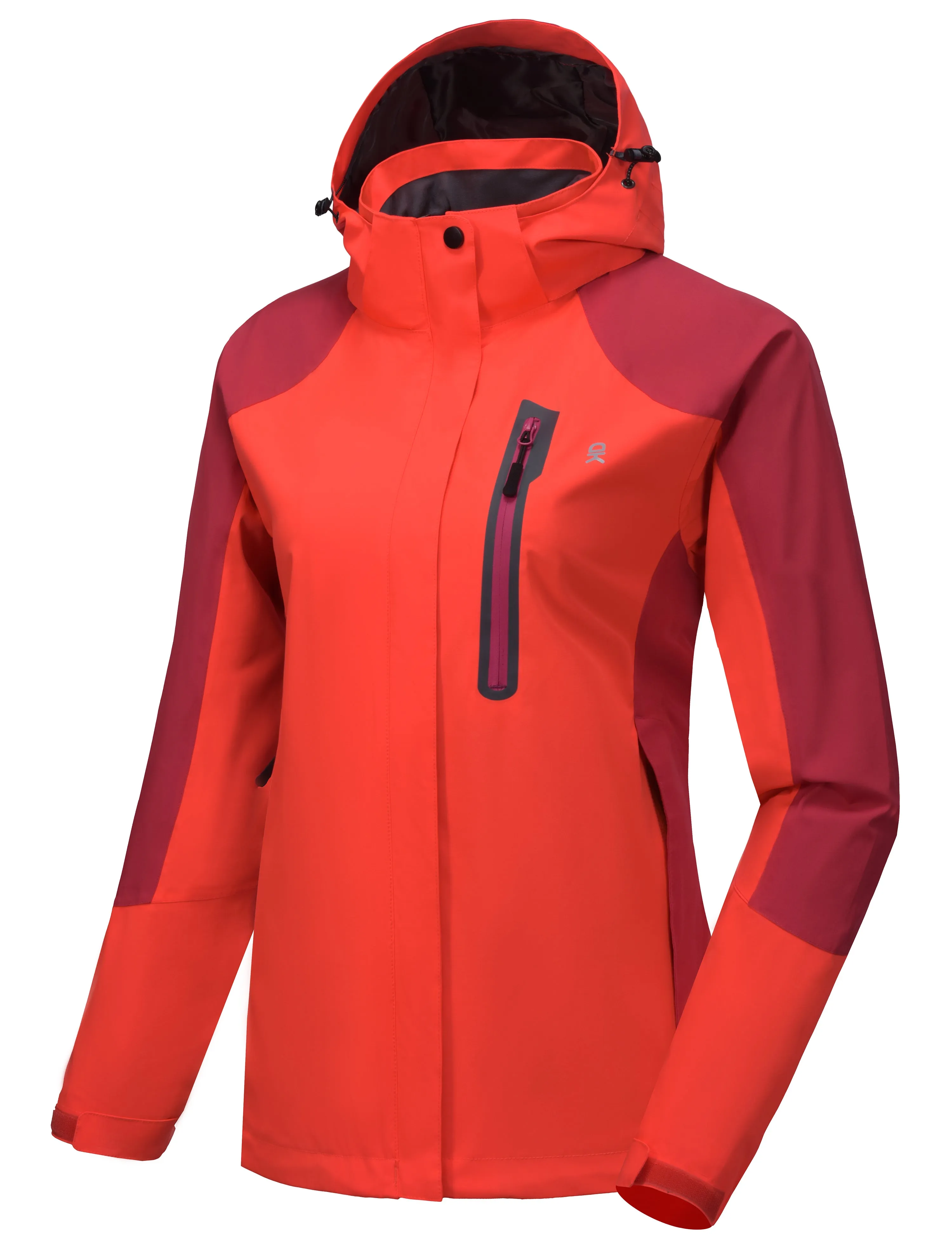 Women's Waterproof Hiking Travel Shell Breathable Rain Jacket